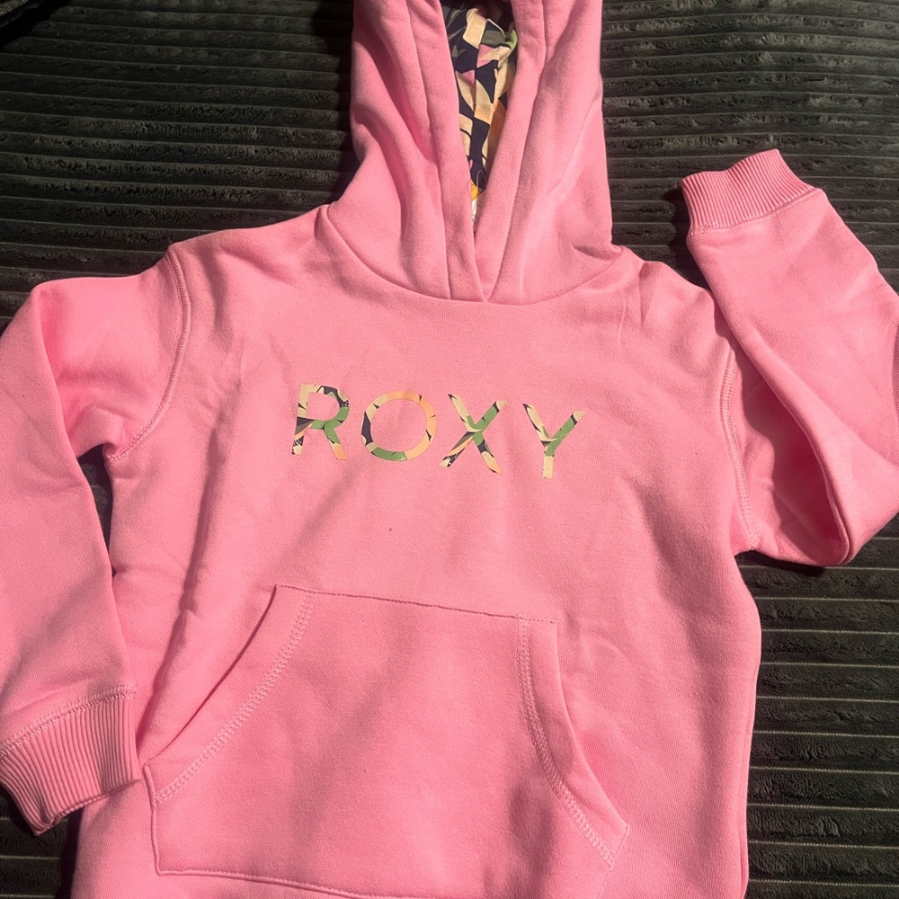 Roxy Light Pink Girls' Hoodie - Picture 2 of 5